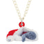 Acrylic Christmas Cat Necklace - Cat necklace