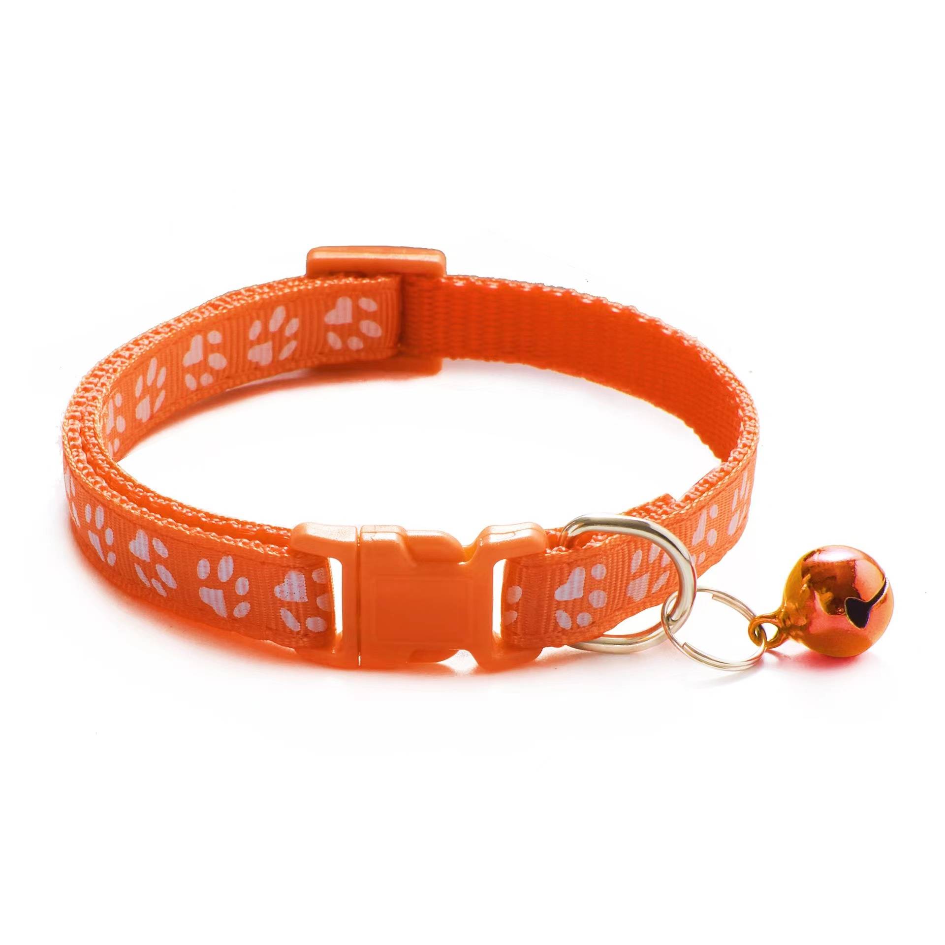Adjustable Cat Collars - Orange - Cat collars
