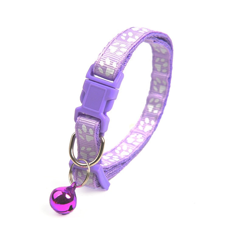 Adjustable Cat Collars - Purple - Cat collars