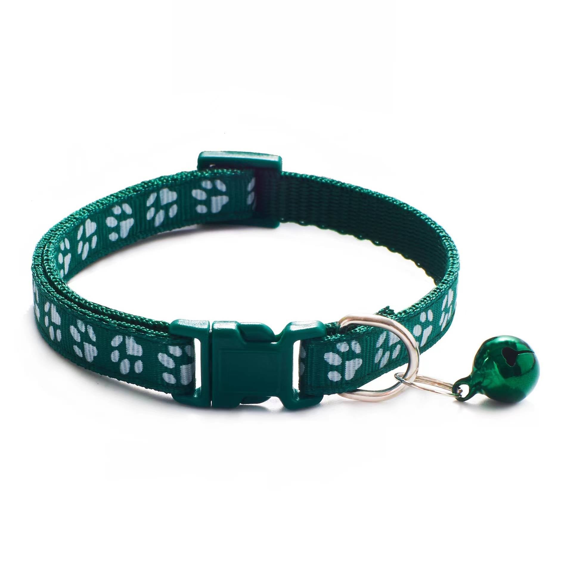 Adjustable Cat Collars - Deep green - Cat collars