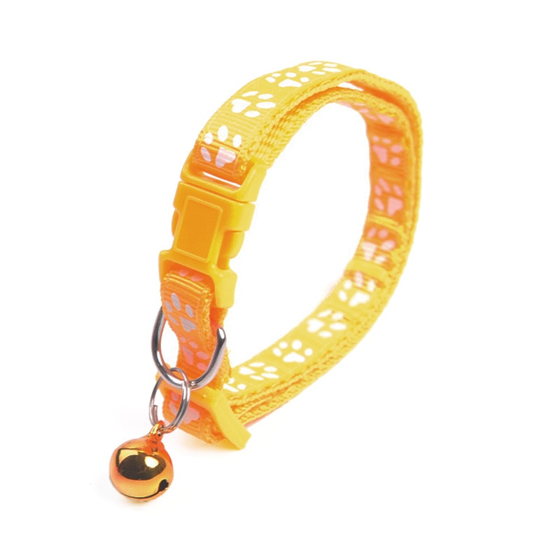 Adjustable Cat Collars - Yellow - Cat collars