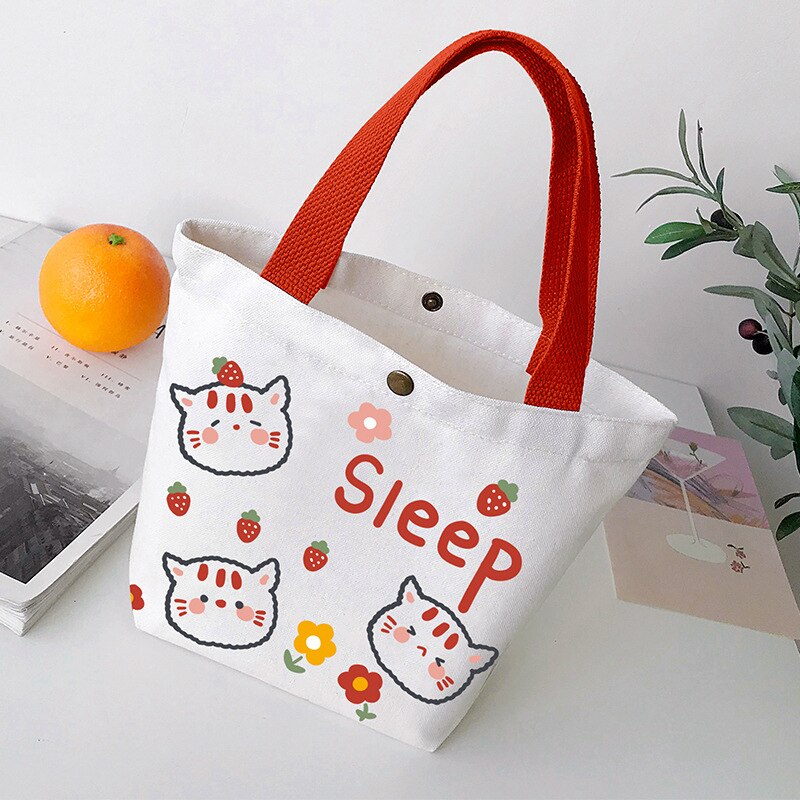 Aesthetic Cat Tote Bag - Cat Handbag