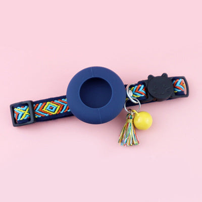 Airtag Cat Collar - Navy Blue - Cat collars