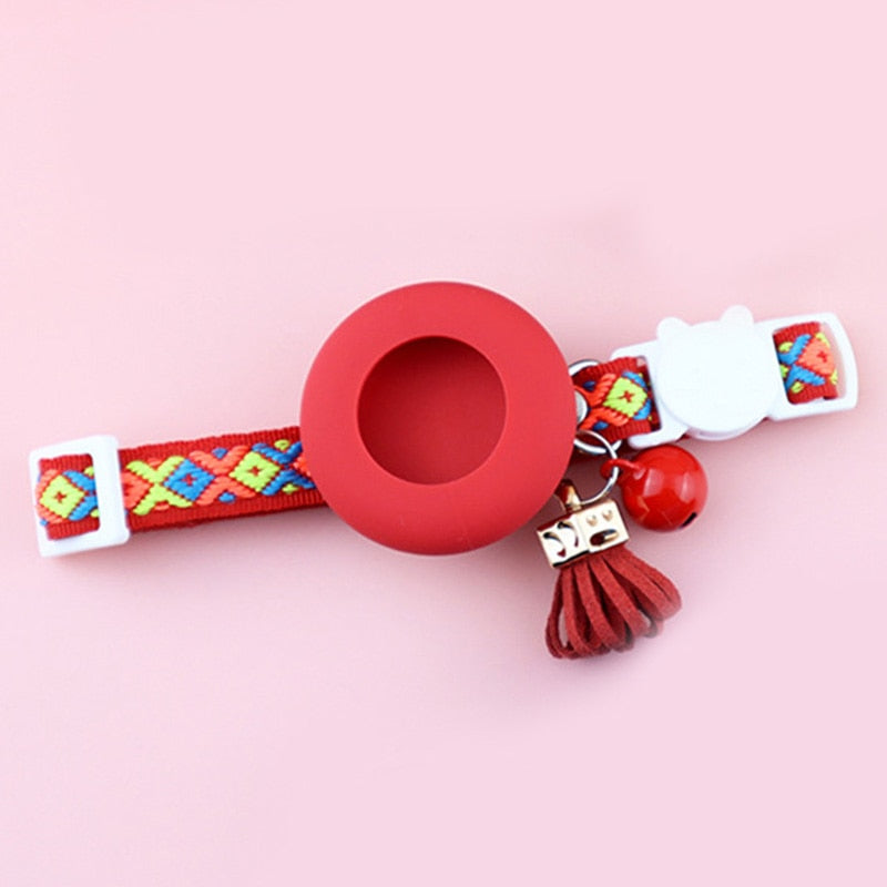 Airtag Cat Collar - Red - Cat collars