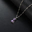 Amethyst Cat Necklace - Cat necklace