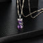 Amethyst Cat Necklace - Cat necklace