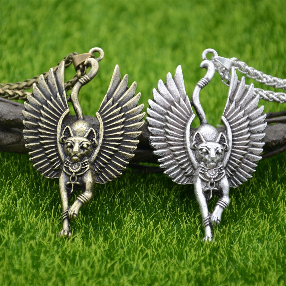 Angel Cat Necklace - Cat necklace