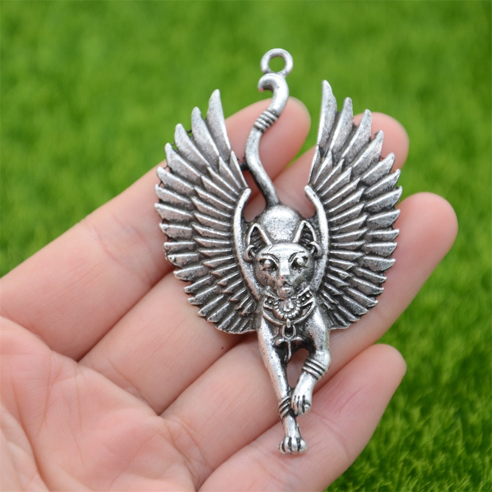 Angel Cat Necklace - Cat necklace