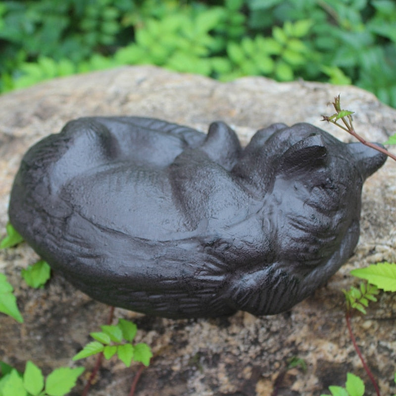 Antique Cat Statue