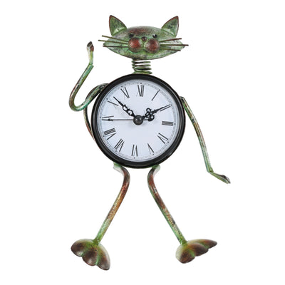 Antique Cat Clock - Vintage / United States