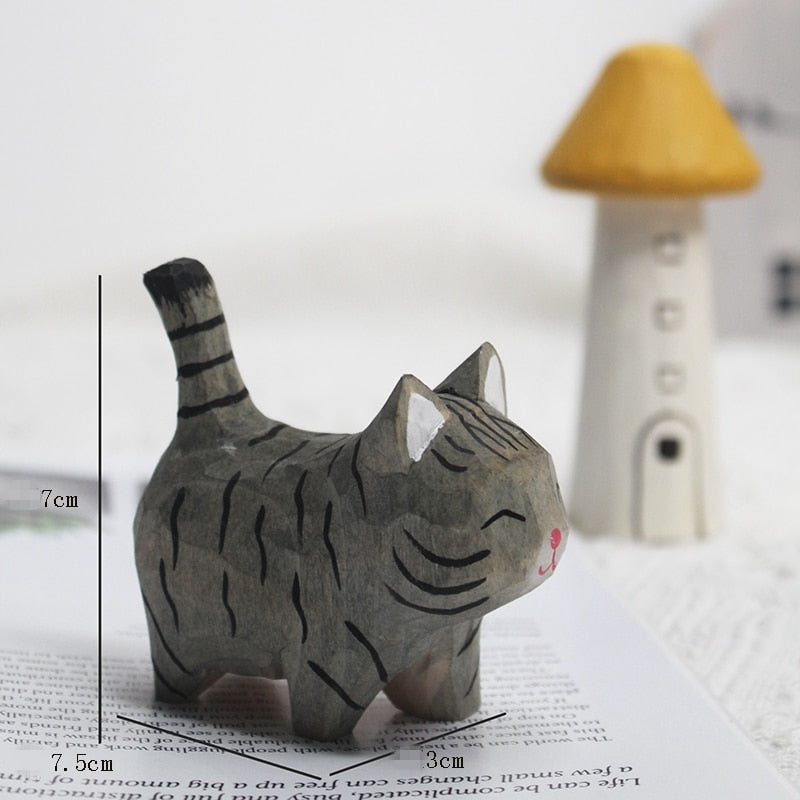 Antique Cat Figurines - Grey