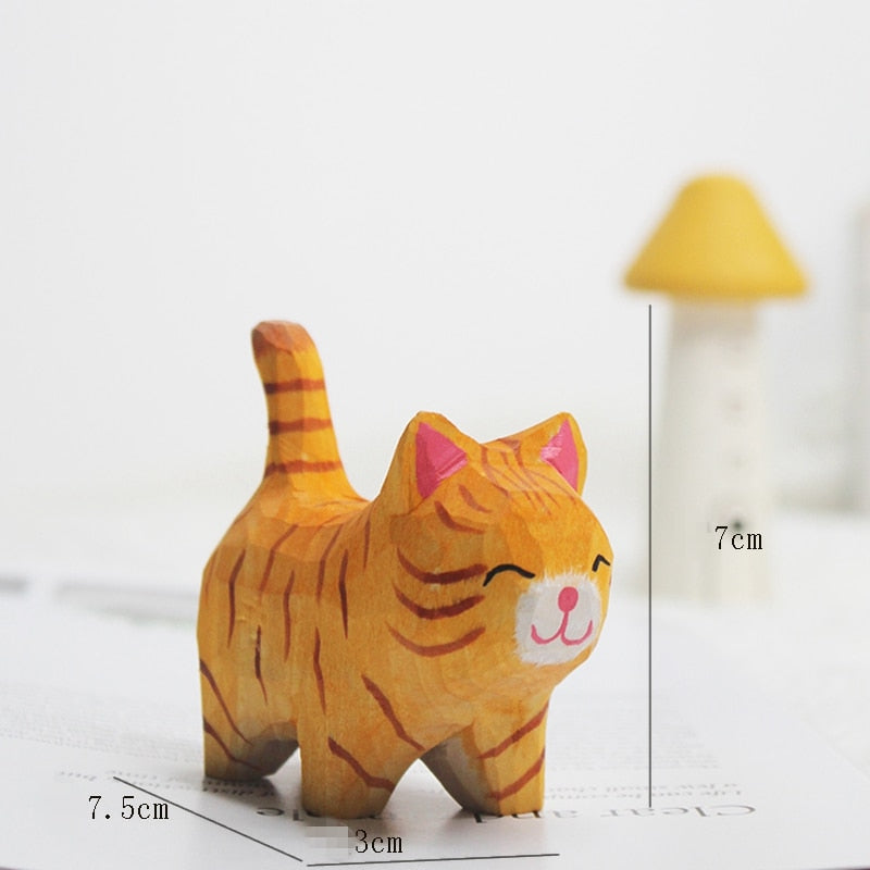 Antique Cat Figurines - Orange