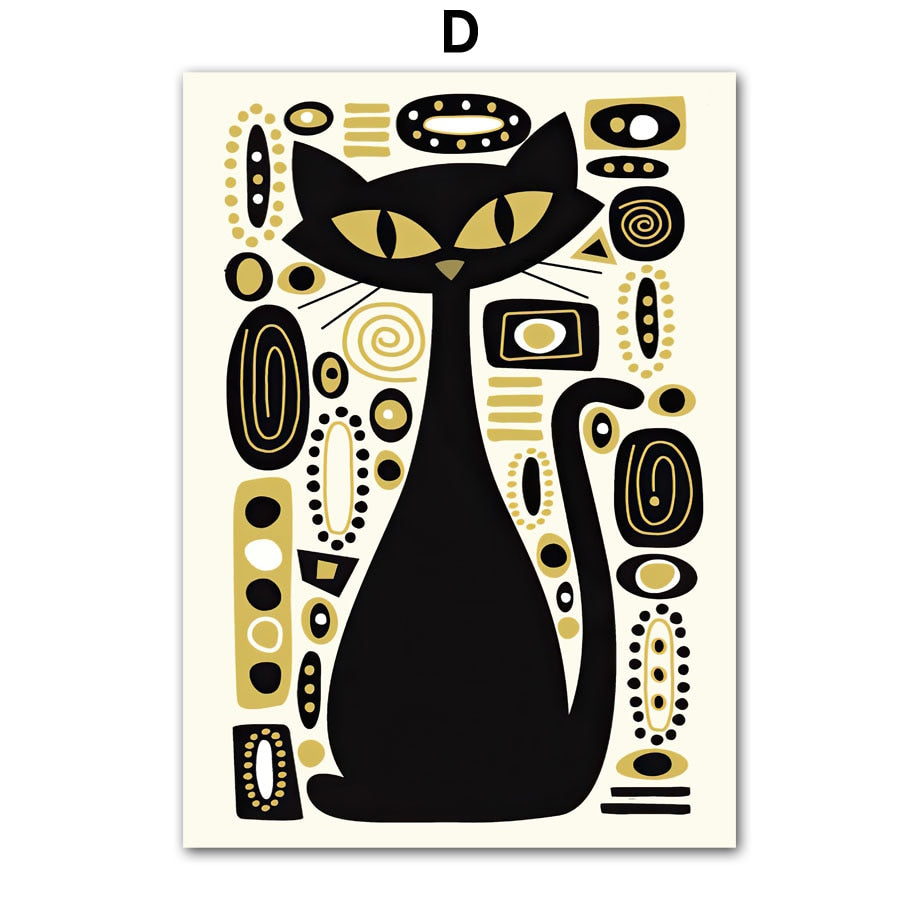 Art Posters Atomic Cat - 13X18 cm No Framed / Abstract - Cat