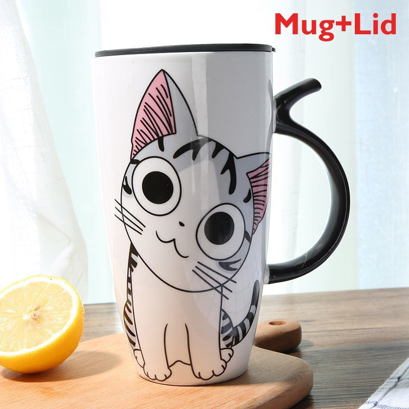 Artistic Cat Mug - Cute / 600ML