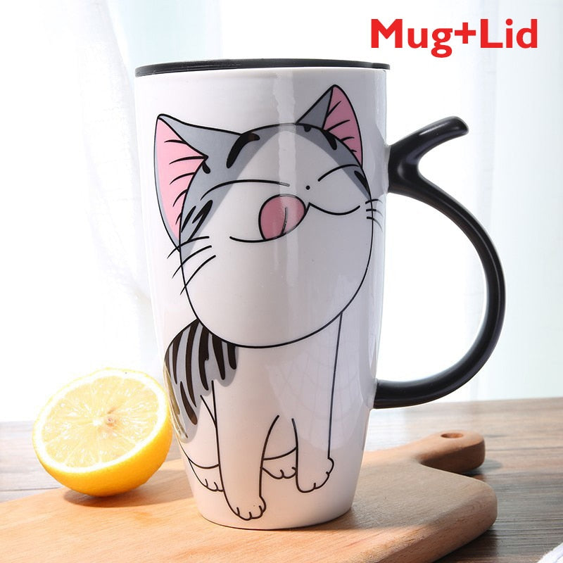 Artistic Cat Mug - Yum / 600ML