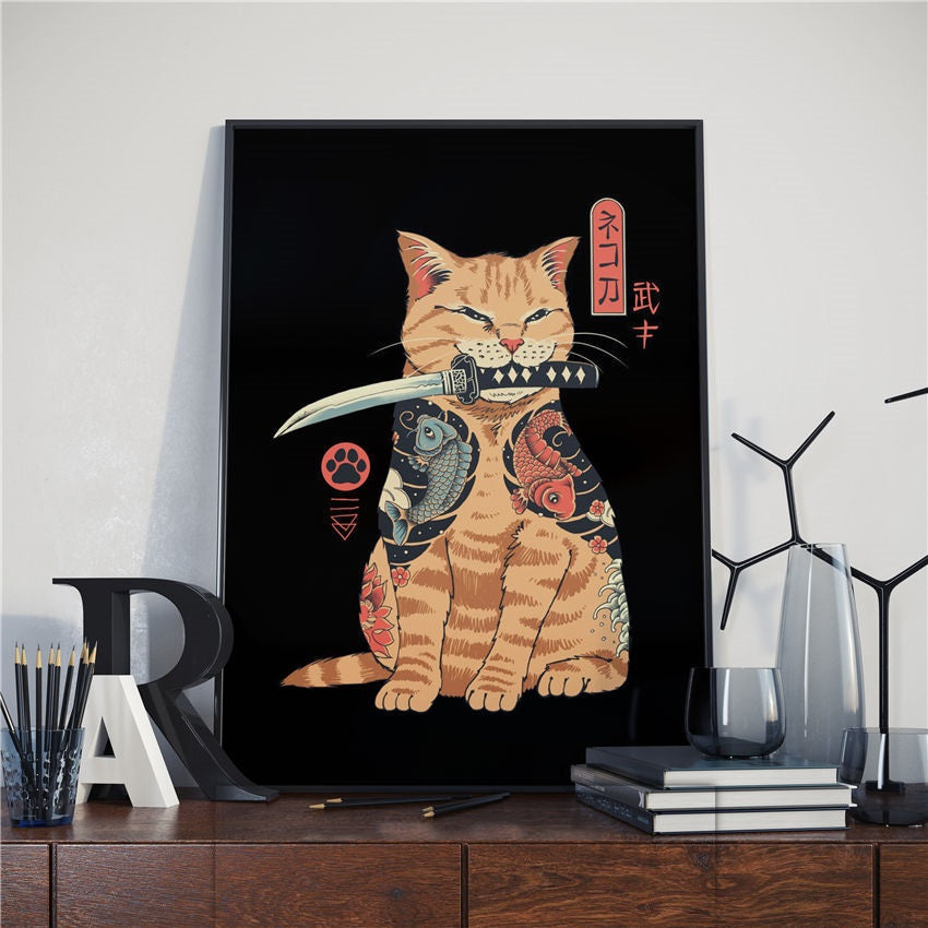 Asian Cat Paintings
