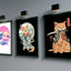 Asian Cat Paintings