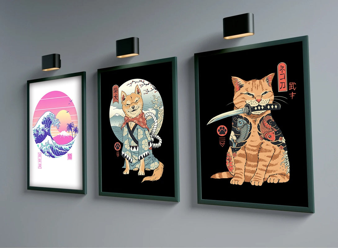 Asian Cat Paintings