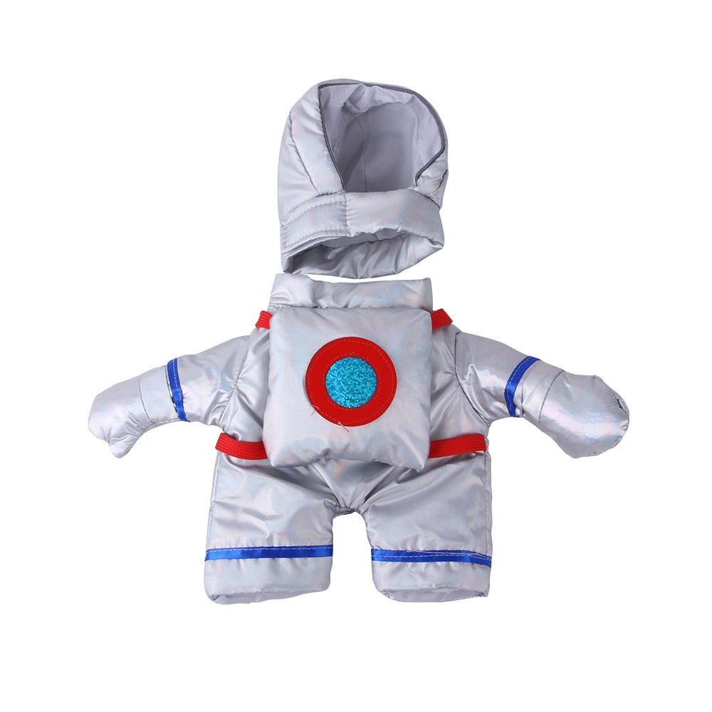 Astronaut Costume for Cats - Silver / S