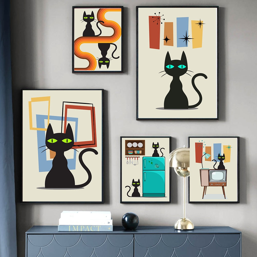 Atomic Cat Wall Art