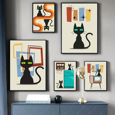 Atomic Cat Wall Art