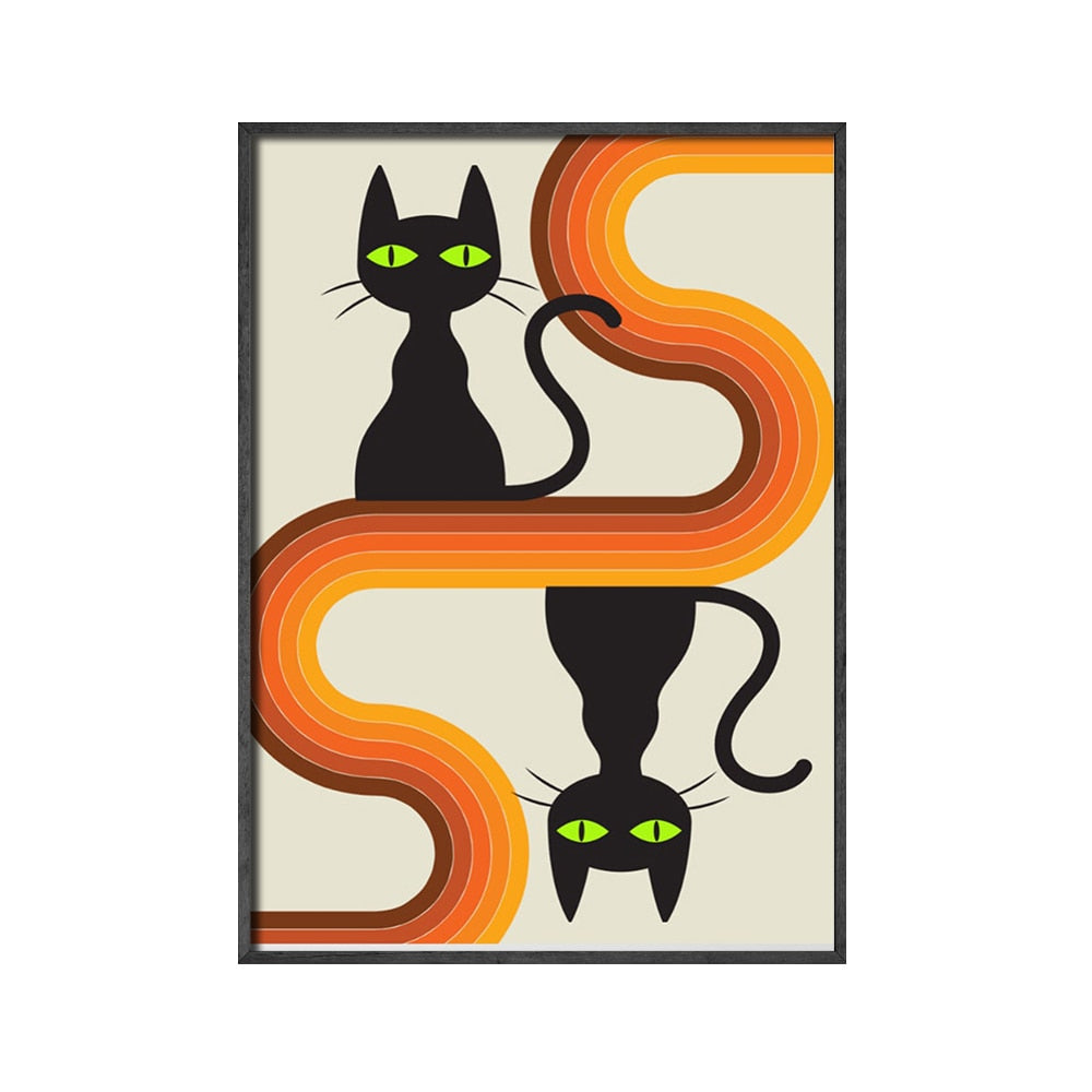 Atomic Cat Wall Art - 13x18CM No Frame / Road
