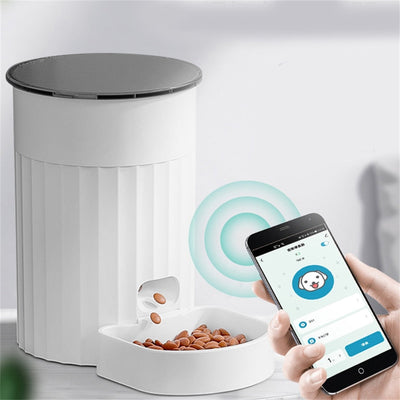 Automatic Canned Cat Food Dispensers - WiFi White -