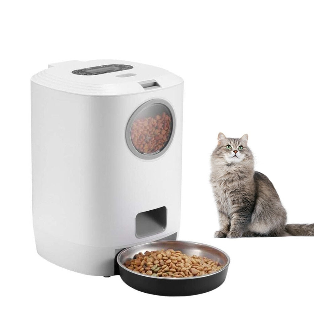 Automatic Cat Food Dispenser for Multiple Cats - automatic