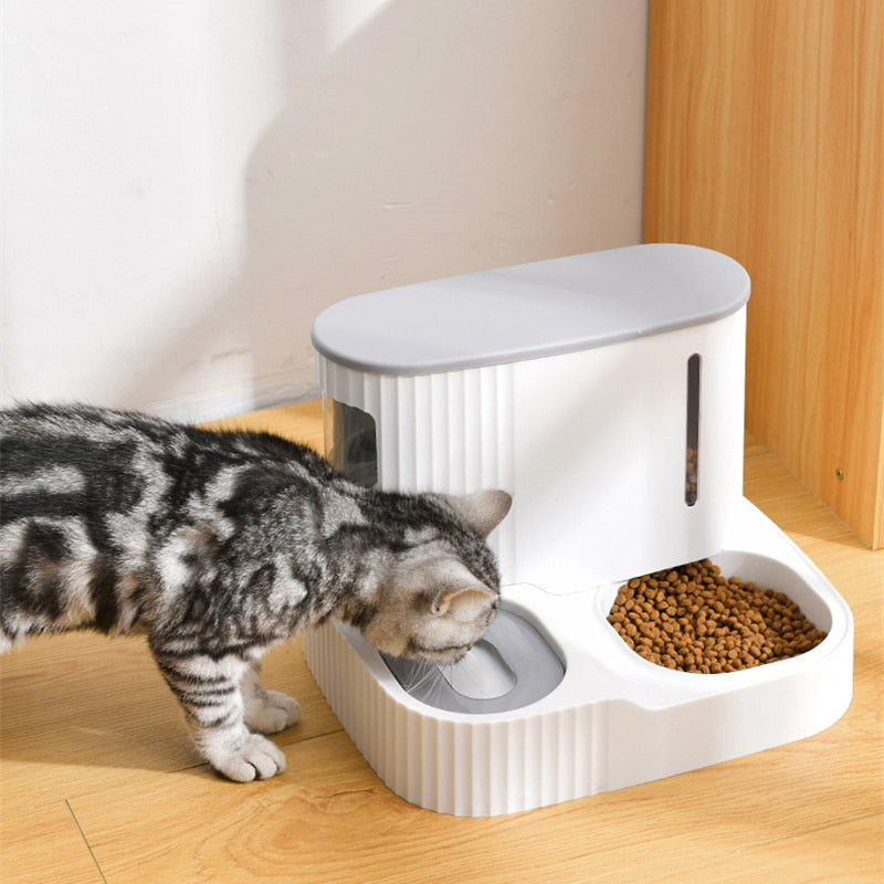 Automatic Food and Water Dispenser for Cats - automatic cat