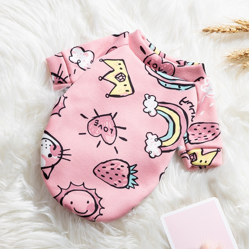 Autumn Clothes for Cats - Pink Rainbow / XS - Clothes for