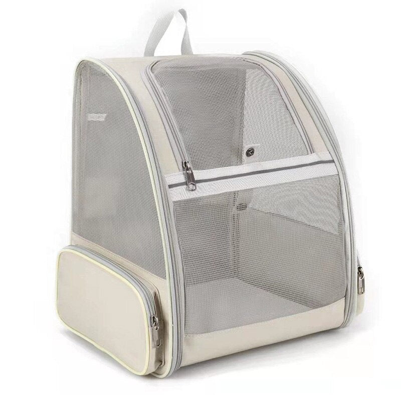 Backpack to Carry Cat - Beige - Backpack to Carry Cat