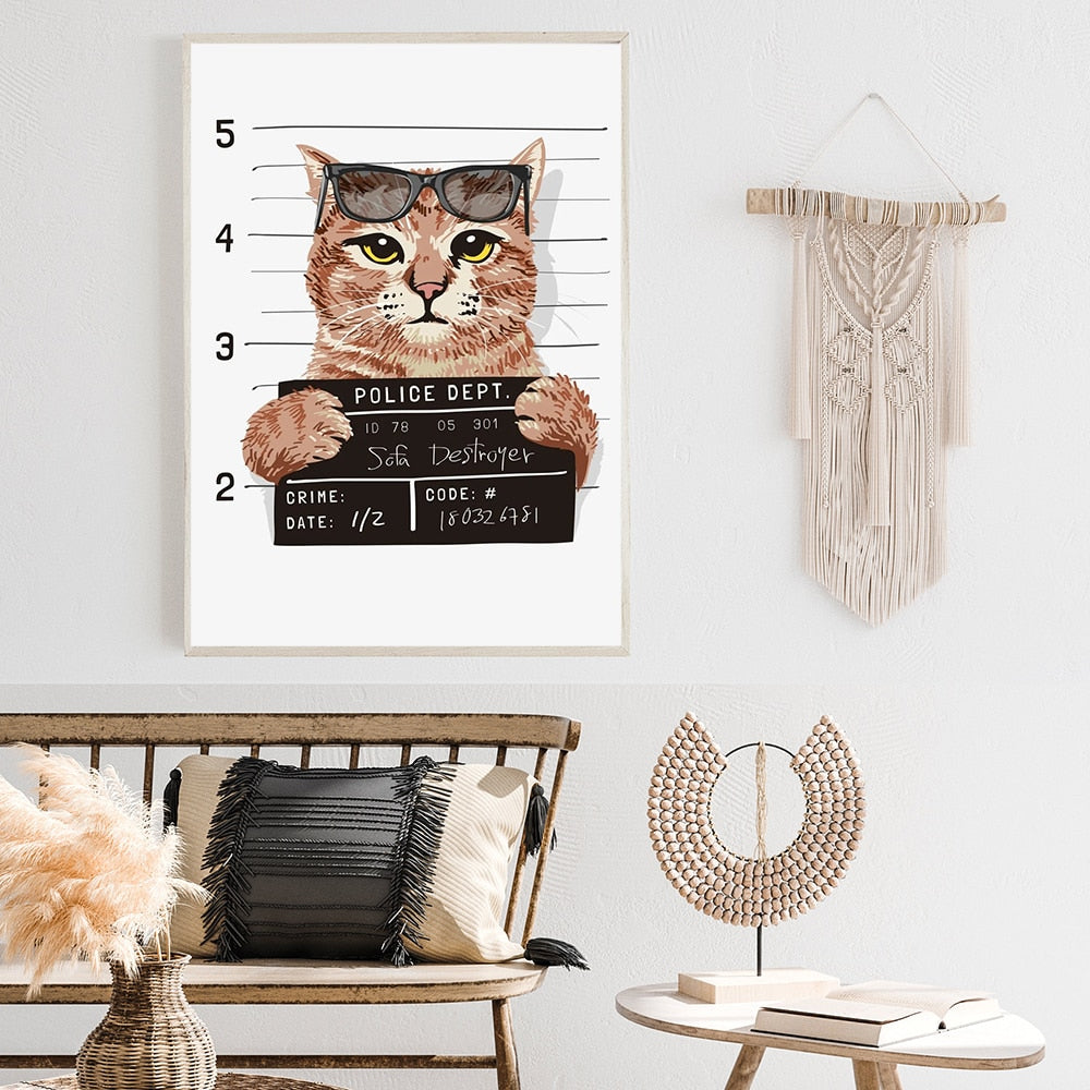 Bad Cat Painting