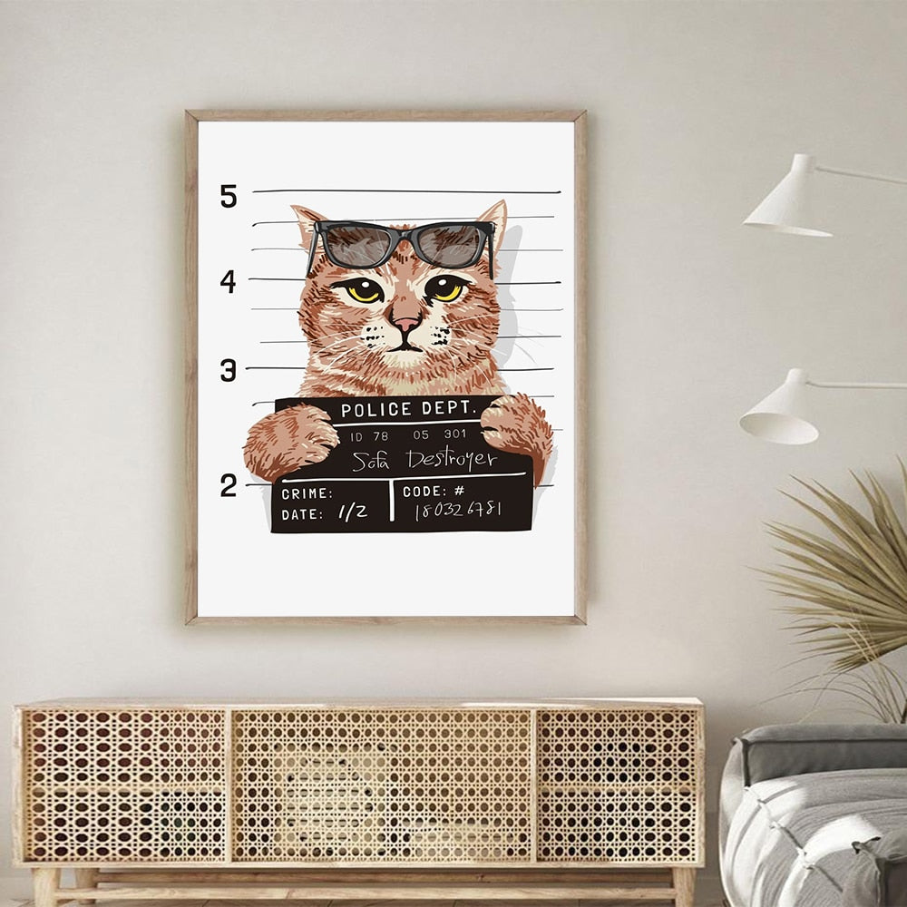 Bad Cat Painting