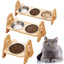 Bamboo Elevated Cat Bowls - Cat Bowls