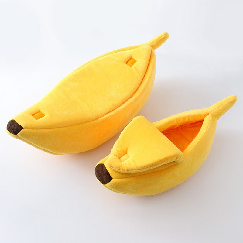 Banana Cat Bed - Yellow / S