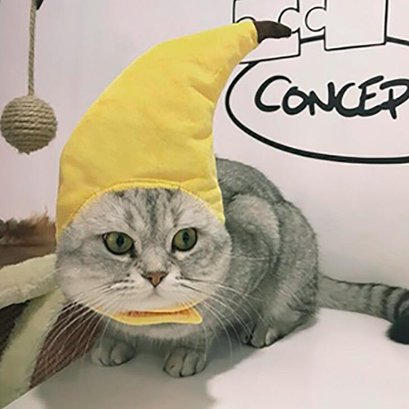 Banana Hat for Cats - Hat for Cats