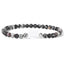 Beaded Cat Bracelet - Black Picasso / 17cm - Cat bracelet