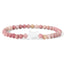 Beaded Cat Bracelet - Rhodochrosite / 17cm - Cat bracelet