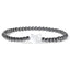 Beaded Cat Bracelet - Hematite / 17cm - Cat bracelet
