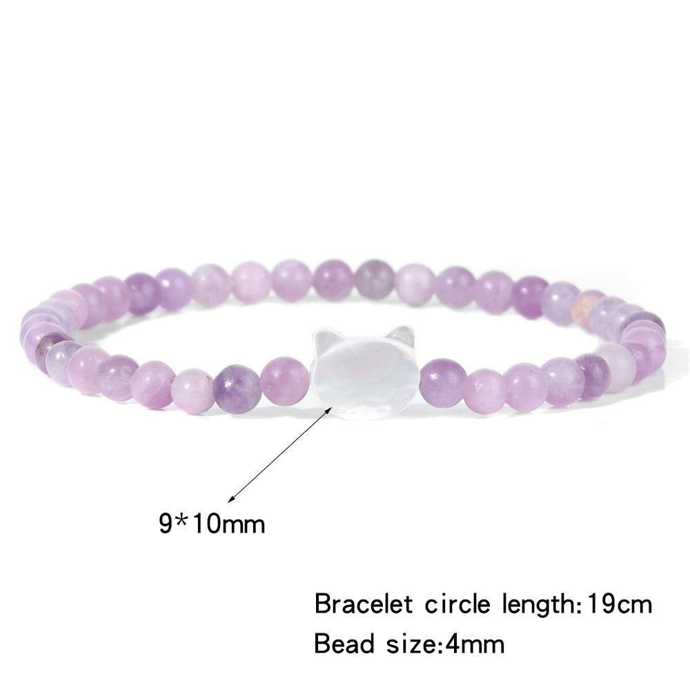 Beaded Cat Bracelet - Cat bracelet
