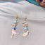 Beaded Cat Earrings - Cat earrings