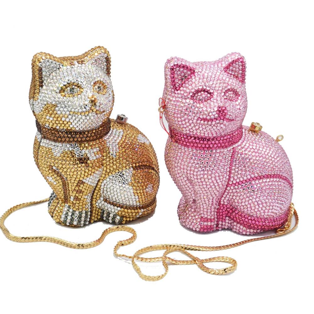 Beaded Crossbody Cat Purse - Cat purse