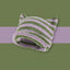 Beanie with Cat Ears - Grey and White / 56-58cm - Cat beanie