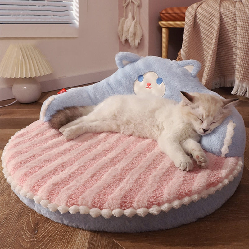 Bear Cat Bed - Pink / 52x52x22cm