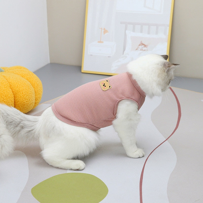 Bear Clothes for Cats - Pink / S - Clothes for cats
