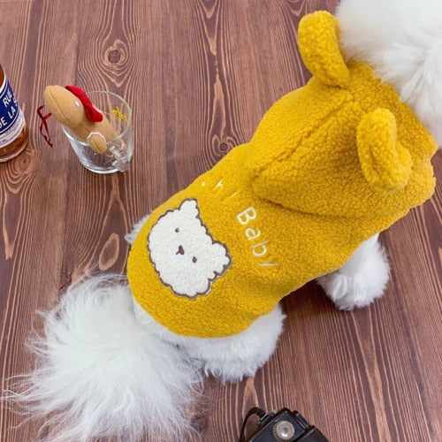 Bear Costume for Cats - Yellow / XS