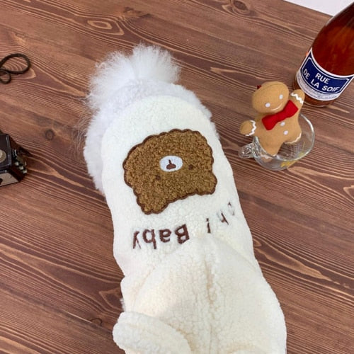 Bear Costume for Cats - White / XS