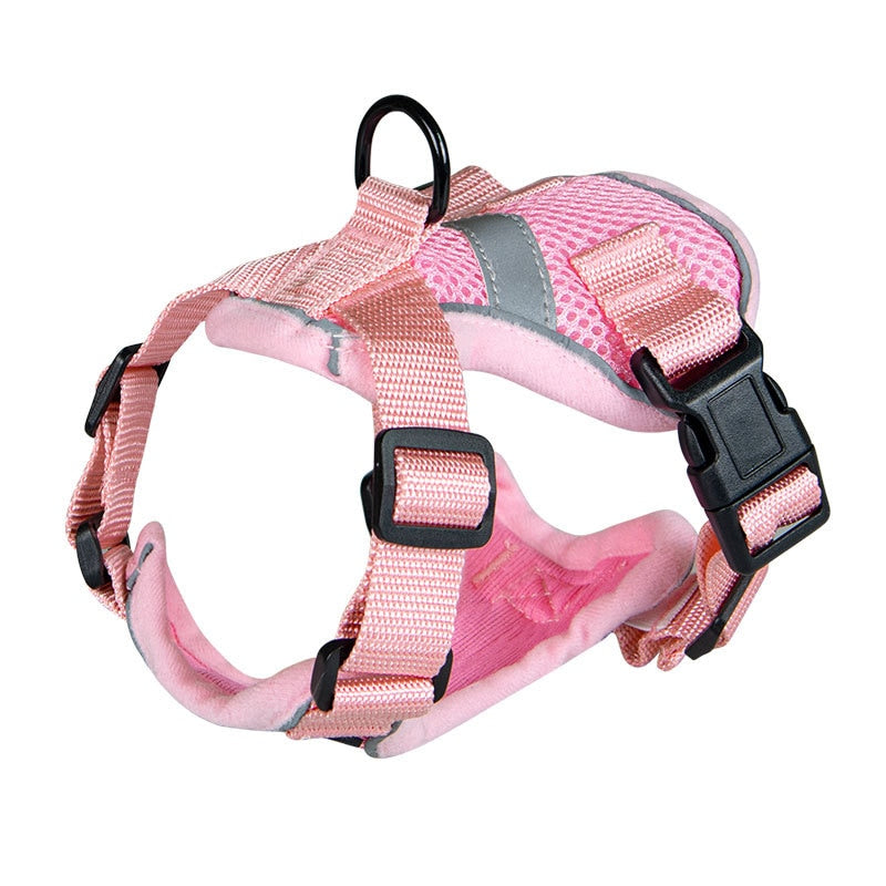 Bengal Cat Harness - Pink / XS - cat harness leash
