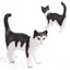 Black and White Cat Figurine