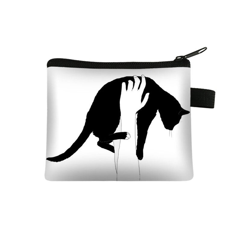 Black and White Cat Purse - Fly - Cat purse